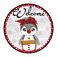 #16 Welcome Sign, Holiday Sign, Wreath Center, Wreath Attachment