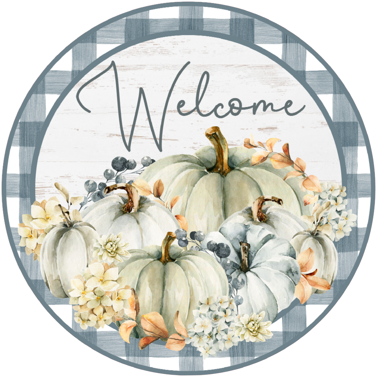 #22 Welcome Sign, Fall Sign, Wreath Sign, Wreath Center, Wreath Attach ...