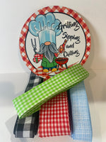 #494 Summer Sign and Ribbon Kit, Summer Design, Grilling, Sipping and Chillin Sign