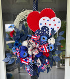 Patriotic Design, Memorial Day, 4th of July, Veterans Day, Front Door Decor