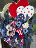 Patriotic Design, Memorial Day, 4th of July, Veterans Day, Front Door Decor
