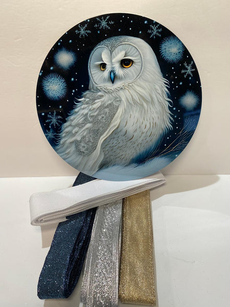 #587 Owl Sign and Ribbon Bundle