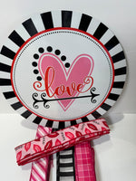 #600 Valentine Sign and Ribbon Bundle, Happy Valentine's Day