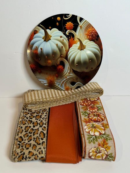 #684  Fall Sign and Ribbon Bundle