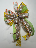 #857 Spring Bow, Easter Bow,  Lantern Bow, Wreath Bow