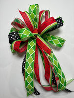 #919 Watermelon Bow, Lantern Bow, Wreath Bow, Home Décor