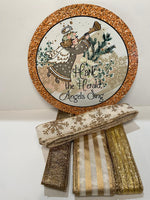 #581 Hark The Herald, Angels Sign Sign and Ribbon Bundle, Holiday Design, Wreath Center