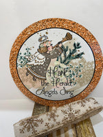 #581 Hark The Herald, Angels Sign Sign and Ribbon Bundle, Holiday Design, Wreath Center