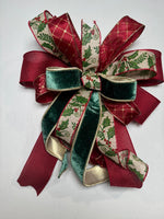 #1044 Holiday Bow, Lantern Bow, Wreath Bow