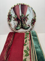 #807 Holiday Sign and Ribbon Bundle,  Holiday Sign, Holiday Ribbon