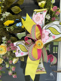 Moss Butterfly Wreath – Summer Garden Door Decor