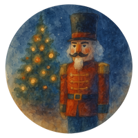 C010 Holiday Sign, Nutcracker Sign,Wreath Center, Wreath Attachment