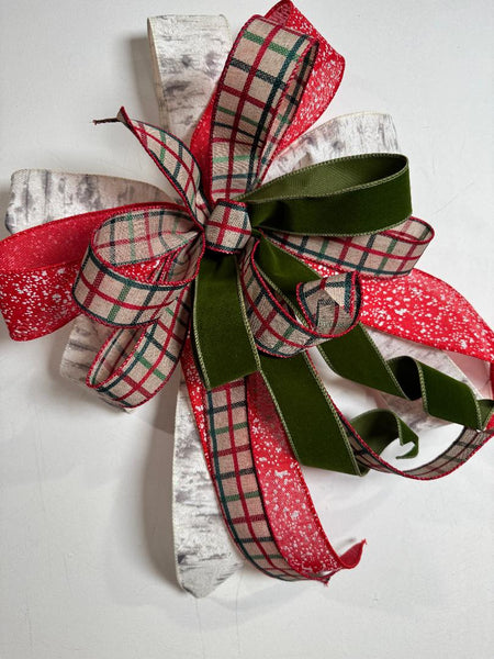 #1005 Holiday Bow, Lantern Bow, Wreath Bow
