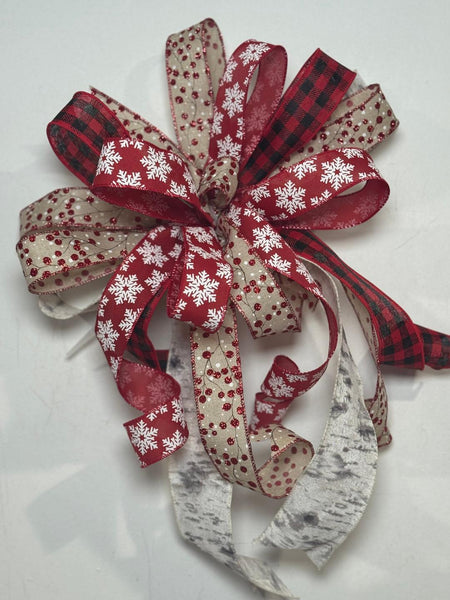 #1029 Holiday Bow, Lantern Bow, Wreath Bow