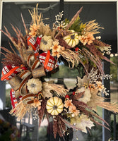 Fall Grapevine Wreath, Pumpkin Design, Fall Front Door, Fall Greenery