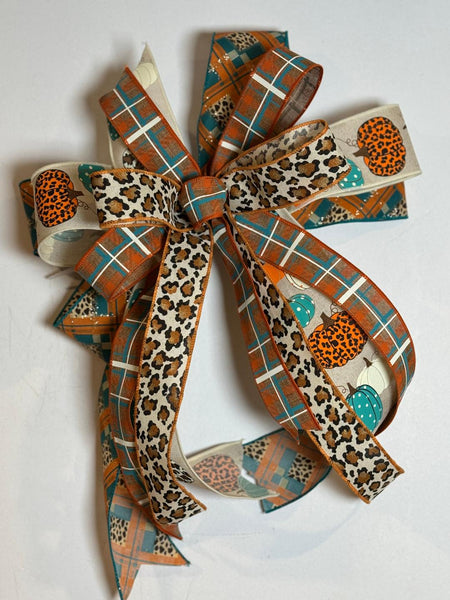 #976 Fall  Bow, Lantern Bow, Wreath Bow
