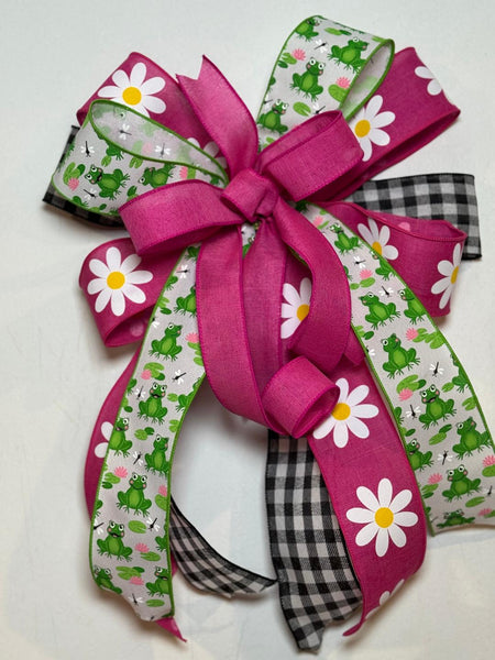 #970 Frog Bow, Lantern Bow, Wreath Bow