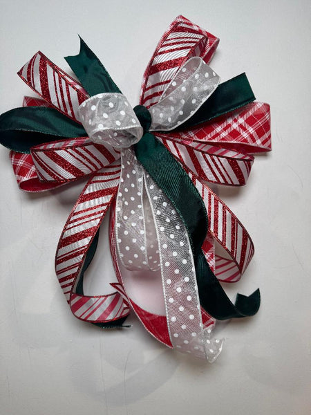 #1036 Holiday Bow, Lantern Bow, Wreath Bow