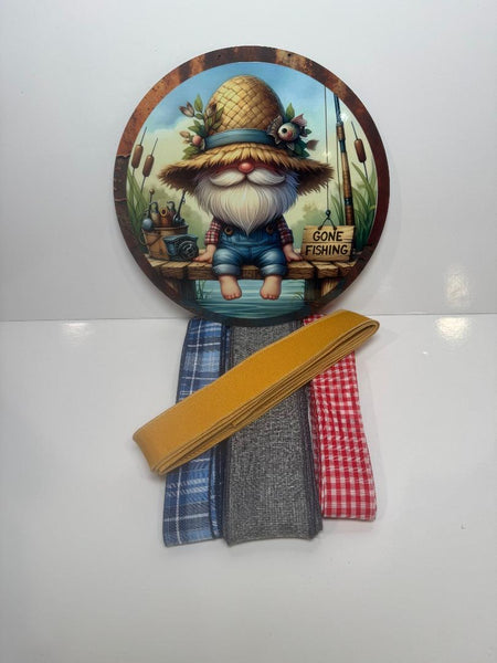 # 752 Gone Fishing Sign and Ribbon Bundle
