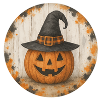 H121 Halloween Sign, Fall Sign, Welcome Sign,  Metal Sign, Wreath Sign