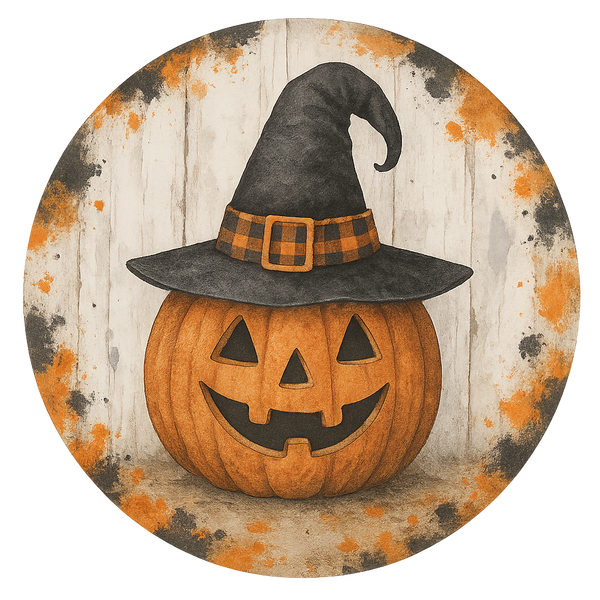 H121 Halloween Sign, Fall Sign, Welcome Sign,  Metal Sign, Wreath Sign