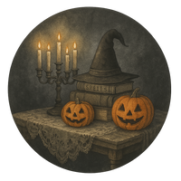 H123 Halloween Sign, Spell Book Sign, Metal Sign, Wreath Sign