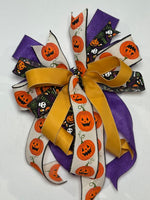 #1023 Halloween Bow, Lantern Bow, Wreath Bow