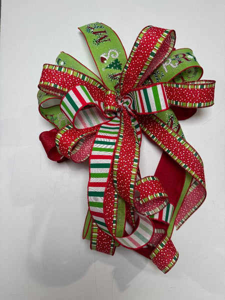 #1026 Holiday Bow, Lantern Bow, Wreath Bow