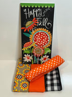 # 747 Hello Fall  Sign and Ribbon Bundle