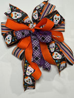 #1021 Halloween Bow, Lantern Bow, Wreath Bow