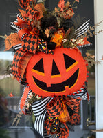 Halloween Swag, Front Door Swag, Front Door Decor',  Halloween Design