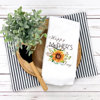 Happy Mothers Day Tea Towel, Mothers Day, Spring Tea Towel, Kitchen Décor, Hostess Gift