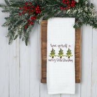 Have Yourself A Merry Little Christmas Design, Holiday Tea Towel, Christmas Kitchen Décor, Christmas Party Décor, Hostess Holiday Gift