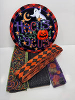 #803 Halloween Sign and Ribbon Bundle,  Halloween Sign, Halloween Ribbon