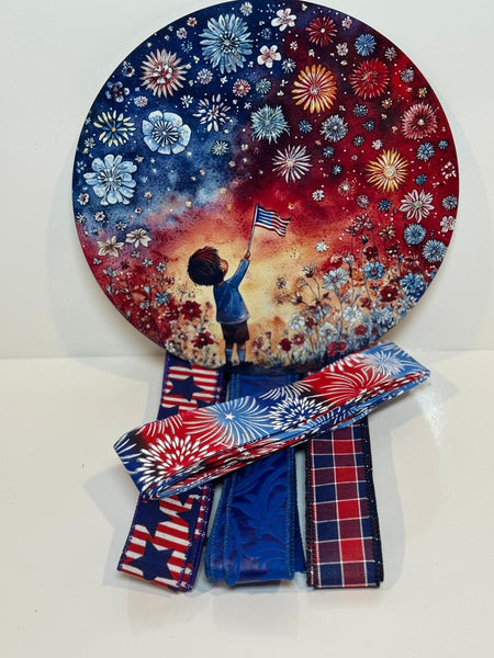 # 739 Patriotic Sign and Ribbon Kit