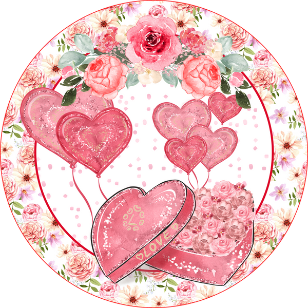 Love, Heart Valentine Sign, Love Sign,  Wreath Attachment, Wreath Center