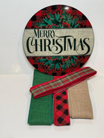 # 730 Merry Christmas Sign and Ribbon Kit
