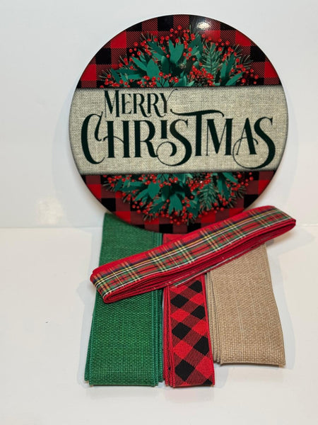 # 731 Merry Christmas Sign and Ribbon Kit