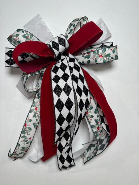 #1008 Holiday Bow, Lantern Bow, Wreath Bow