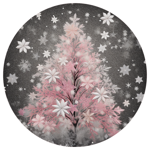 Pink Holiday Tree Sign, Holiday Sign, Wreath Center, Wreath Attachment