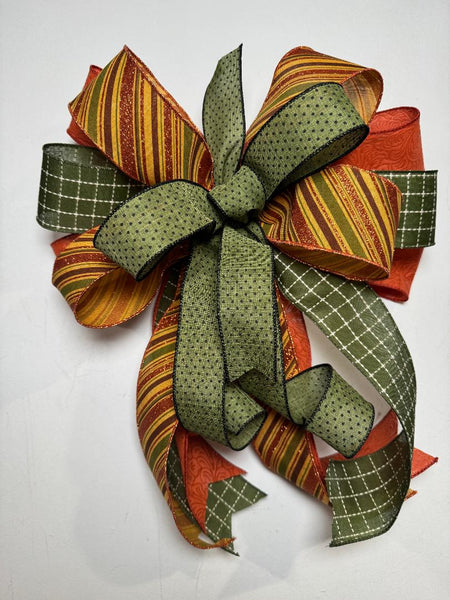#1041 Fall Bow, Lantern Bow, Wreath Bow
