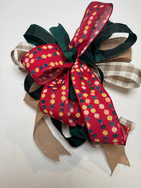 #1034 Winter Bow, Lantern Bow, Wreath Bow