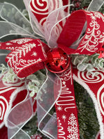 Whimsical Santa Wreath, Christmas Grapevine Wreath, Inside Wreath, Holiday Design