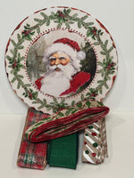 #788  Holiday Sign and Ribbon Bundle, Wreath Center