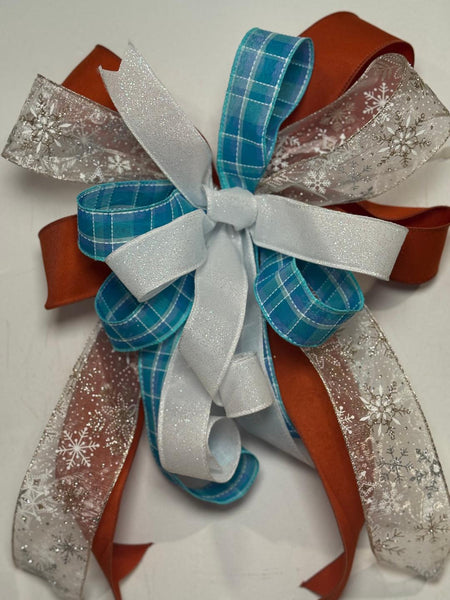 #1028 Holiday Bow, Lantern Bow, Wreath Bow