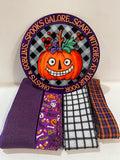 #509 Whimsical Pumpkin Sign and Ribbon Bundle