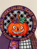 #509 Whimsical Pumpkin Sign and Ribbon Bundle