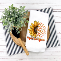 Sunflower Fall Vibes Design, Fall Tea Towel,  Fall Kitchen Décor, Fall Party Décor