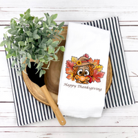 Turkey Design, Fall Tea Towel,  Fall Kitchen Décor, Fall Party Décor, Fall Hostess Gift