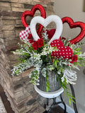 Valentines Centerpiece, Valentines Decor,  Home Decor